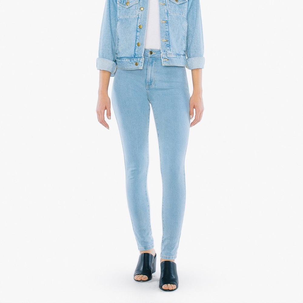 American Apparel Stretch Pencil Jeans